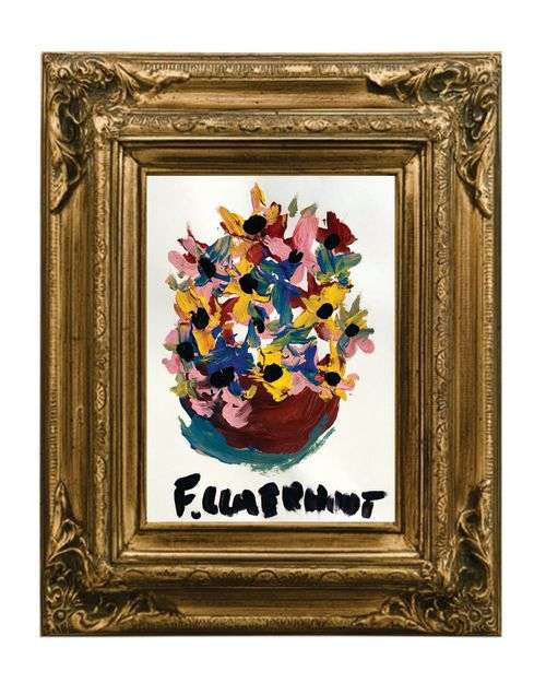 Frans Claerhout - Thick Acrylic on Paper - Unframed with COA, signed on the back