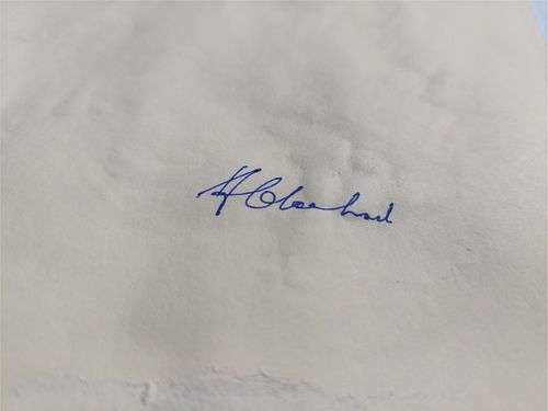 Frans Claerhout - Thick Acrylic on Paper - Unframed with COA, signed on the back