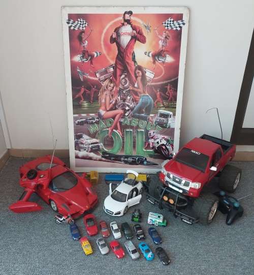 Collectable Sign & Toy Car Lot!!! All for 1 bid!!!