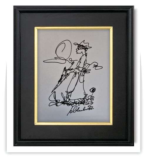 Frans Claerhout - Original Ink Sketch