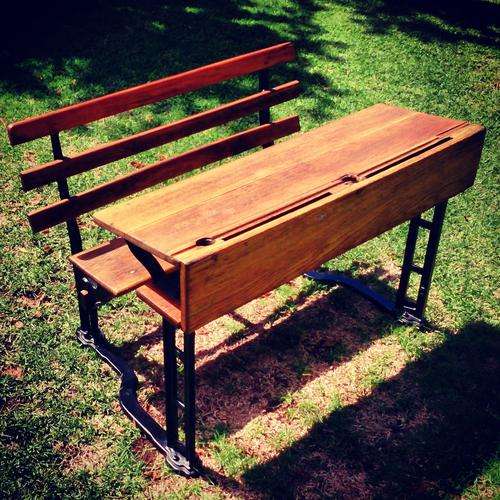 FREE SHIPPING - Stunning Antique R.H. Morris Cape Town School Desk