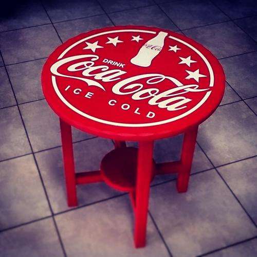 Cool Custom Coca Cola Coffee Table!
