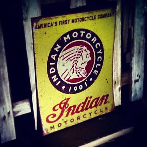 Stunning Indian Motorcycles Reflective ABS Sign!!!