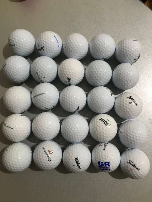 60 used assorted Golf Balls