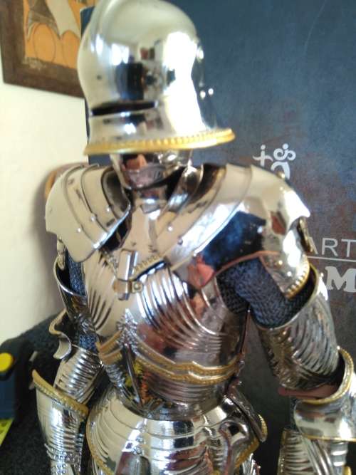 Brown Art Gothic Armour Figurine