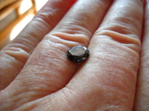 2.91ct 100% Natural Earth Mined Black Round Cut Diamond.Stunning. Untreated Unheated