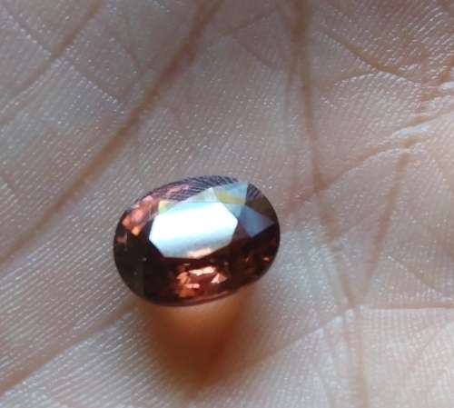 7.33ct.Ravishing Color And Full Sparkling! Natural BIG Padparadsha Zircon Tanzania Unheated AAA Rare