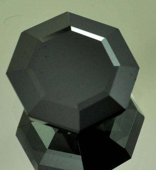 Beautiful Huge 6.51ct Certified Black Diamond Fancy Cut