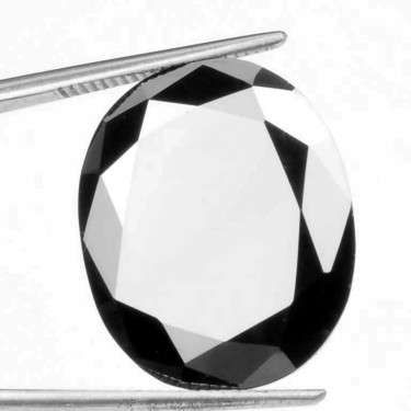 Fantastic Huge 12ct Black Diamond. Beautiful Oval Cut