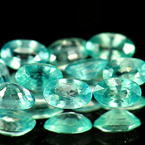3.99ct Wonderful Natural Light Blue Zircon Cambodia, Oval Cut 10 Peice