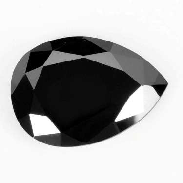Huge Pear Cut Certified 8.54ct Black Diamond. Free Certificate