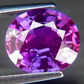 Extremely Rare 6.30cts Beautiful Oval Cut Natural AAA+++Emperor Purple Sapphire. With Certificate