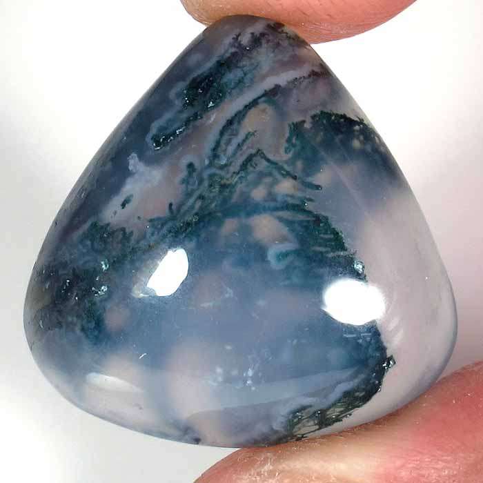 !!D'S WHOPPER LIST!! 33.10ct AAA NATURAL STUNNING MOSS OPAL. PEAR CABOCHON CUT.
