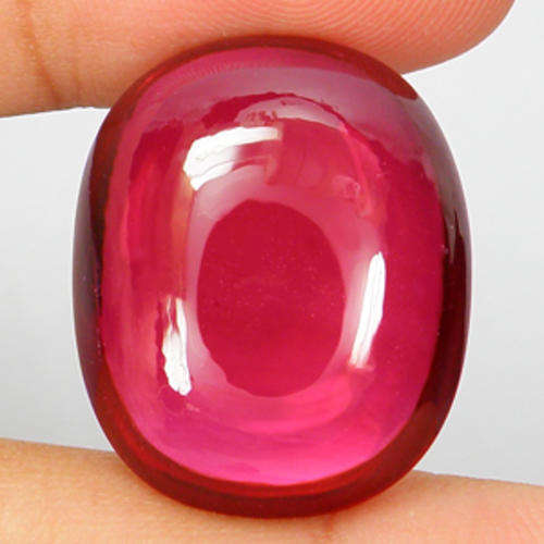 !!Wow!! 56.75ct Stunning Red Topaz Oval Cabochon Cut.