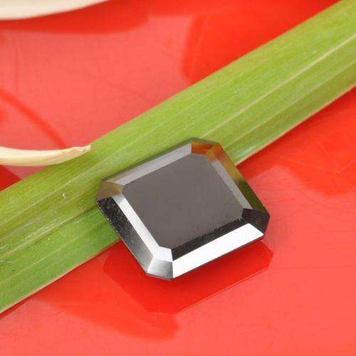 6,50ct Black Diamond Octagon Cut.Stunning