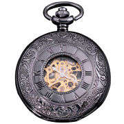 Vintage Mens Steampunk Mechanical Brass Fabulous Pocket With Chain Quartz Watch. Good Buy, Stunning