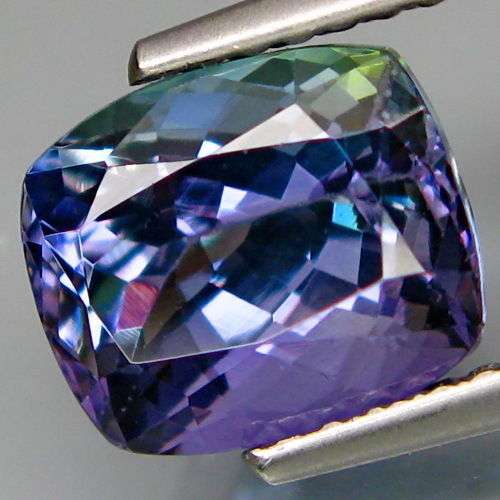 Stunning 2.90ct 100% Natural Clean Classic Cushion Cut Top Purplish Blue Colour Tanzanite,