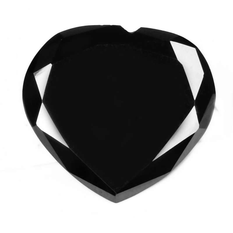 Beautiful 9.40ct Moissanite Black Heart Shape. AAA Quality