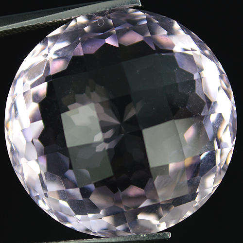 !!Huge!! 31.85ct Stunning Round Checkerboard Cut Pink Kunzite.