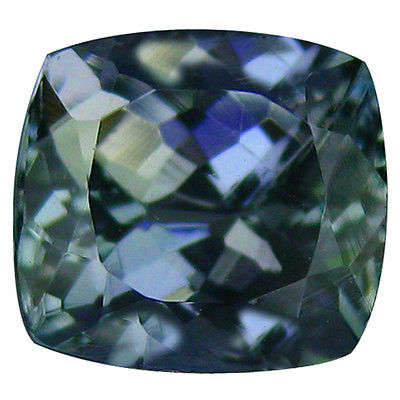 Certified 2.48ct 100% Natural Top Quality Clean Cushion cut Tanzanite, Nice Shape