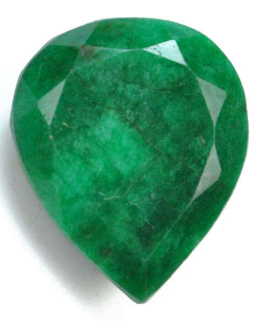 38.30ct Dazzling Natural Pear Cut Green Emerald.Stunning. Certified