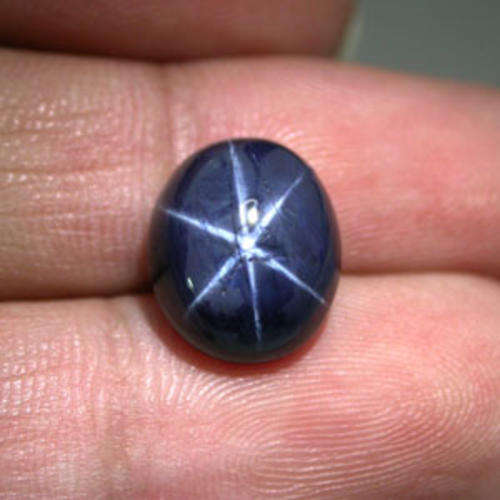 8.47cts Top Quality Deep Blue Oval Cabochon Cut Natural Sapphire. Beautiful Gemstone