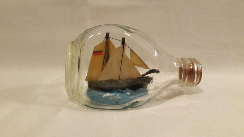 A Stunning Ship in an awesome triangular bottle!!!