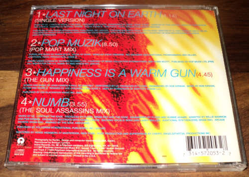 U2 - Last Night On Earth (CD single)