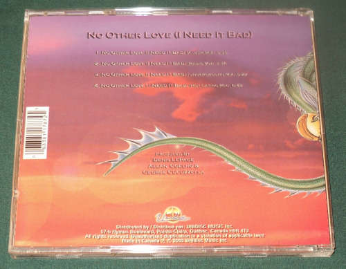 Lime - No Other Love (I Need It Bad) (CD single)
