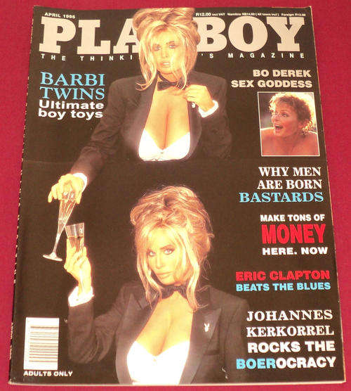 PLAYBOY April 1995 (magazine) South African issue (Bo Derek)