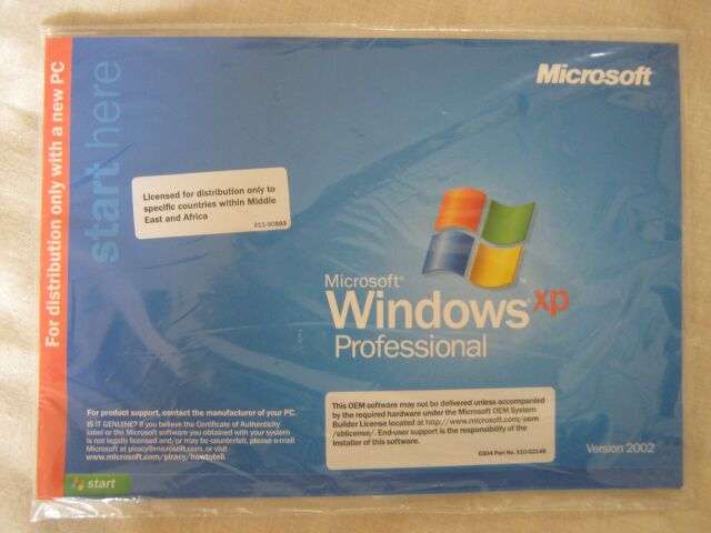 Microsoft XP with SP3 - Original