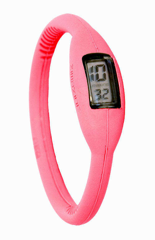 Anion Sports Watch Ultra-Slim Silicone Digital Bracelet Wrist Ion Light Christmas Wrist (pink)