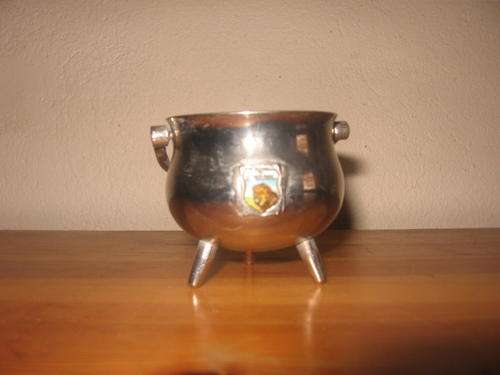 Little silver plated potjie pot - Kruger Park