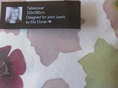 Table cover - Designed by Ella Doran for JOHN LEWIS (120 by 180 cm)