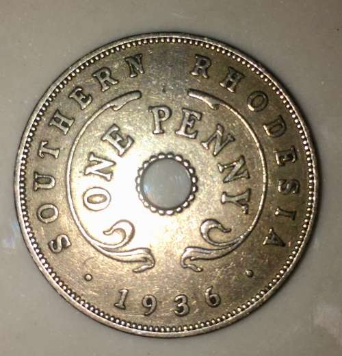 1936 1 PENY SOUTHERN RHODESIA