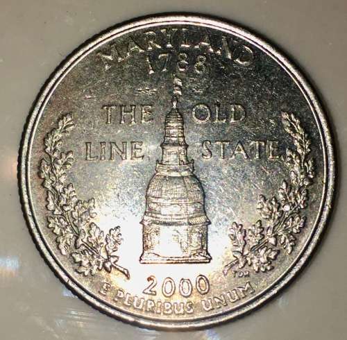U.S.A MARYLAND 2000 QUARTER DOLLAR[PHILADELPHIA]