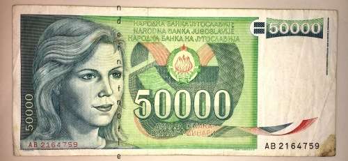 YUGOSLAVIA 50,000 DINARA