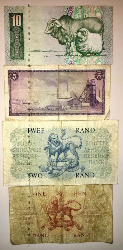SET OF 4 VARIOUS GOVENORS R10-R1 1961-1973[1 BID TAKES ALL]