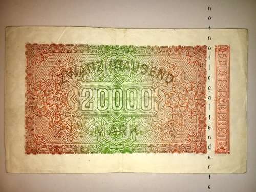 GERMAN EMPIRE 20000 MARK 20 FEBRUARY 1923( STAR PREFIX) BERLIN