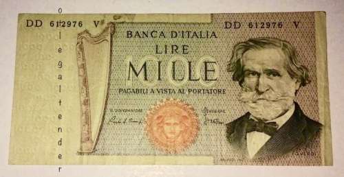 ITALY 1000 LIRE 1969