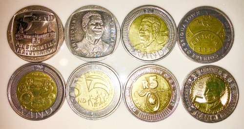 COMPLETE SET OF COMMEMORATIVE R5 COINS 1994 TO 2018 HIGH GRADE COINS