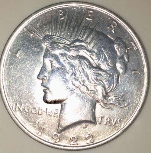 1922 SILVER PEACE DOLLAR [PHILADELPHIA MINT]