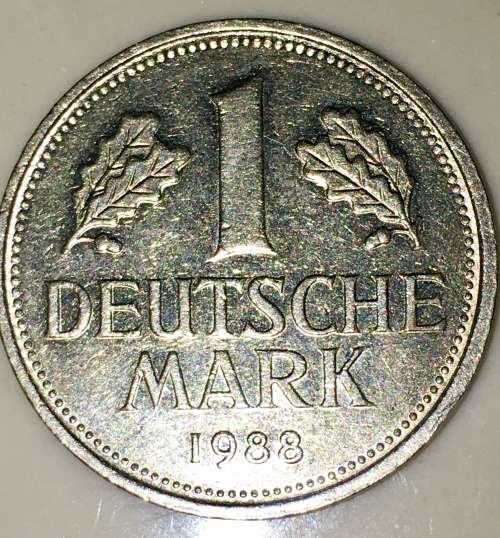 GERMANY  1988 1 MARK  STUTTGARTFEDERA;L REPUBLIC
