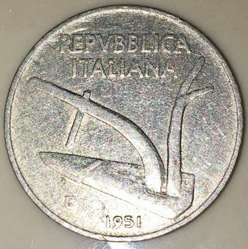 ITALY 10 LIRE 1951