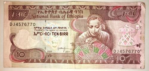ETHIOPIA 10 BIRR