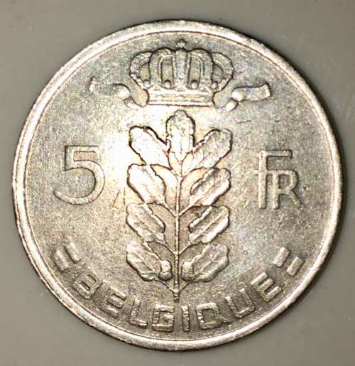 BELGIUM 5 FRANC 1974