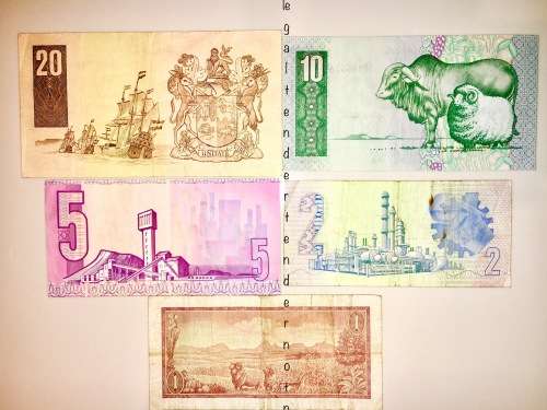 SET OF JAN VAN RIEBEECK R20 TO R1 ( 1 BID TAKES ALL)