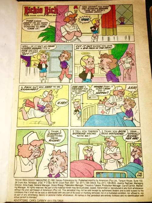 NO 10,NO 8 RICHIE RICH DIGEST MAG (HARVEY)
