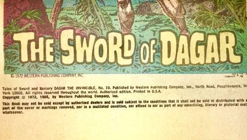 DAGGER THE INVINCIBLE NO19 (WHITMAN)VG+