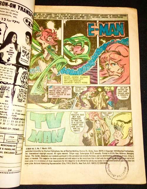E - MAN NO.7 1975(CHARLTON)F